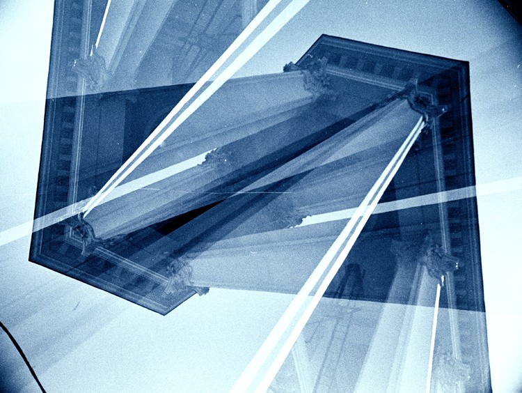 двойная экспозиция, тонирование - сканера, усилено