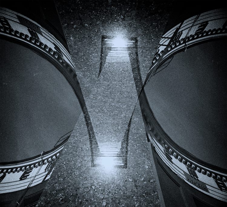 мультиэкспозиция с поворотом камеры, тонирование сканера.