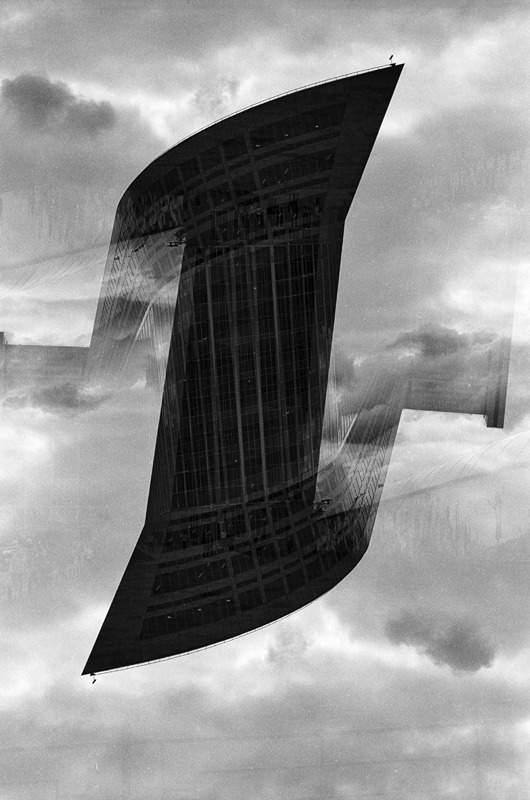 двукратная экспозиция с поворотом камеры на 180