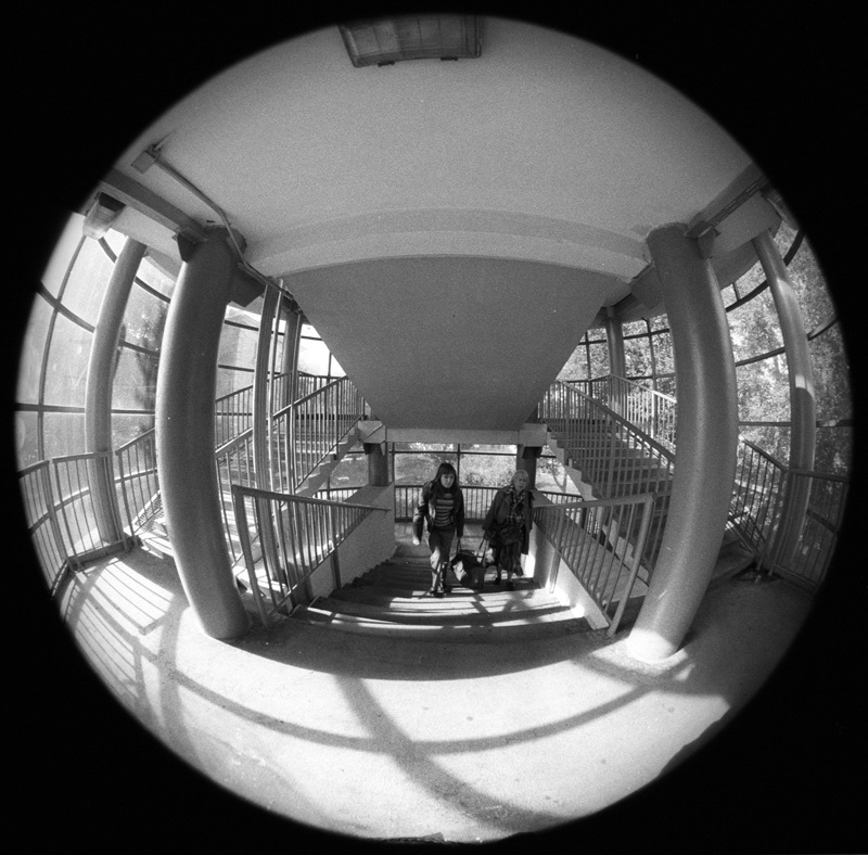 небольшая серия фишайных картинок, объединенных темой перехода 