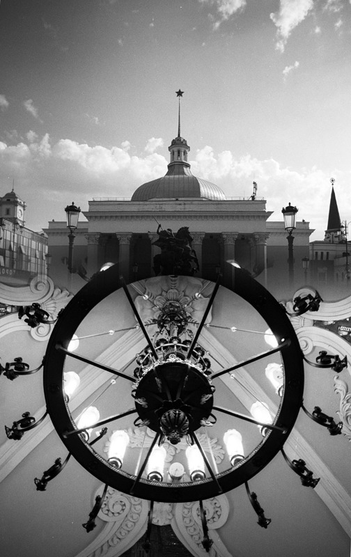 мультиэкспозиция в два кадра с фильтром дубль-имидж