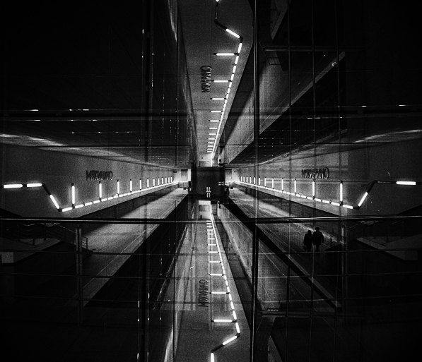 четырехкратная мультиэкспозиция с поворотом камеры