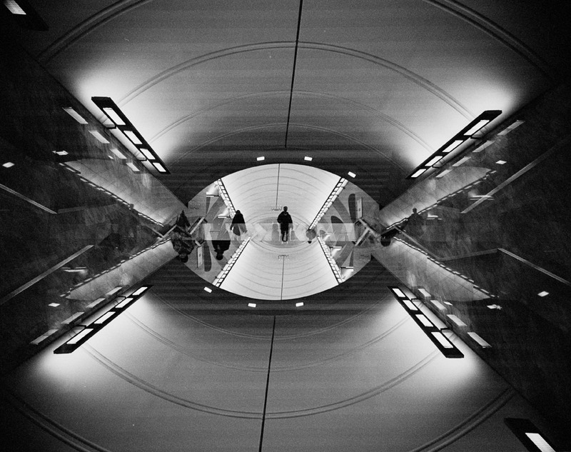 двойная экспозиция с поворотом камеры