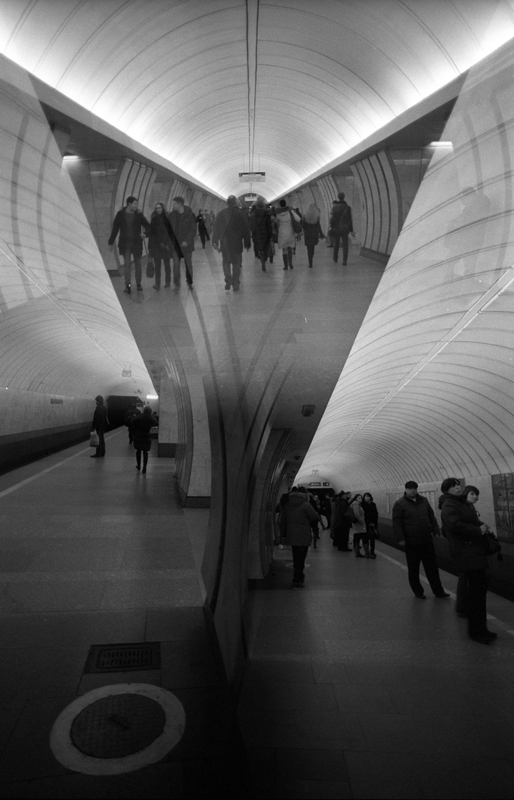 Трехкратная мультиэкспозиция с полукадровым фильтром дубль-имидж