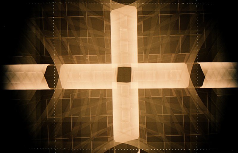 четырехкратная мультиэкспозиция с поворотом камеры