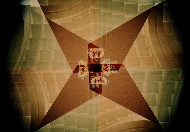 Четырехкратная мультиэкспозиция с поворотом камеры